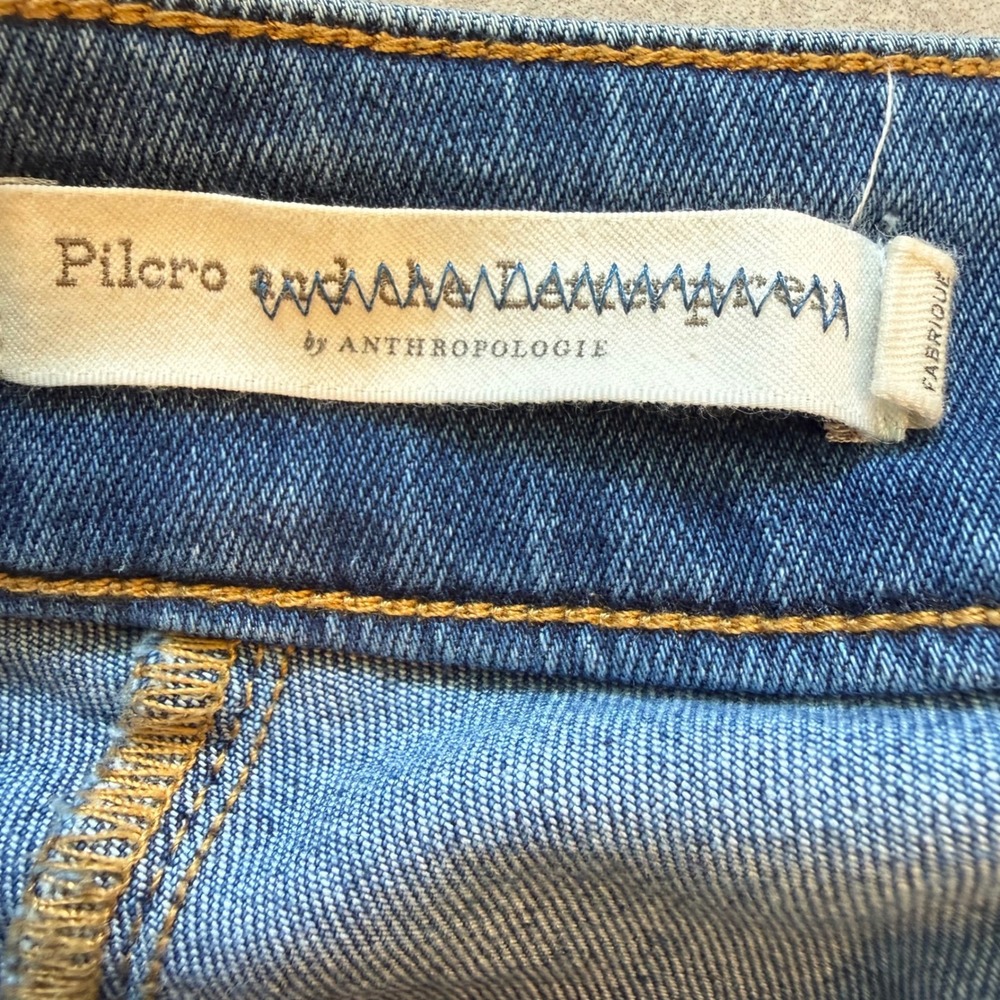 Pilcro and the Letterpress High-Waist Wide-Leg Sailor Jeans in Blue - Picture 3 of 10